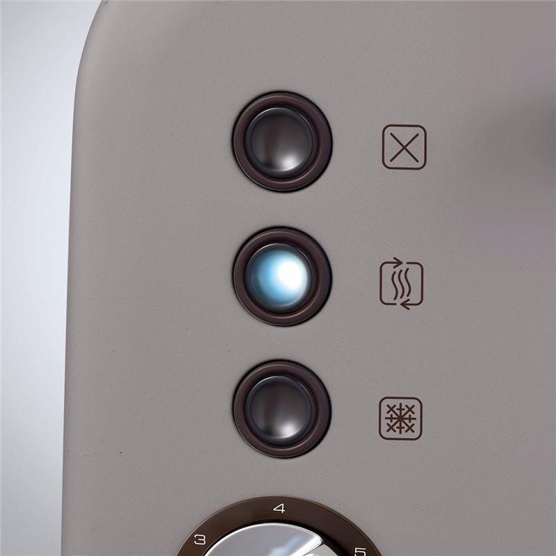 Accents 2 Slice Toaster, Pebble Grey