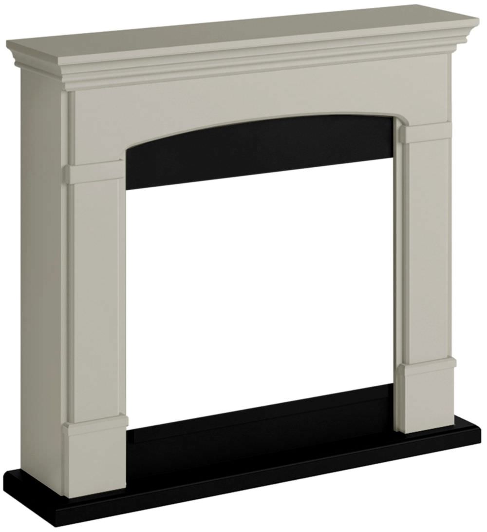 Helmi Fireplace Frame, Light Beige