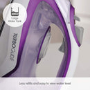 2800W Turbo Glide Steam Iron, Purple