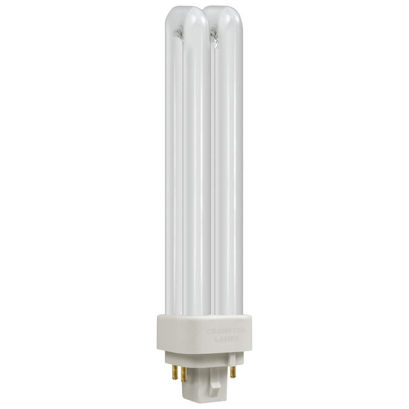 18W CFL G24q-2 4 Pin Opal DE Type Bulb - Warm White