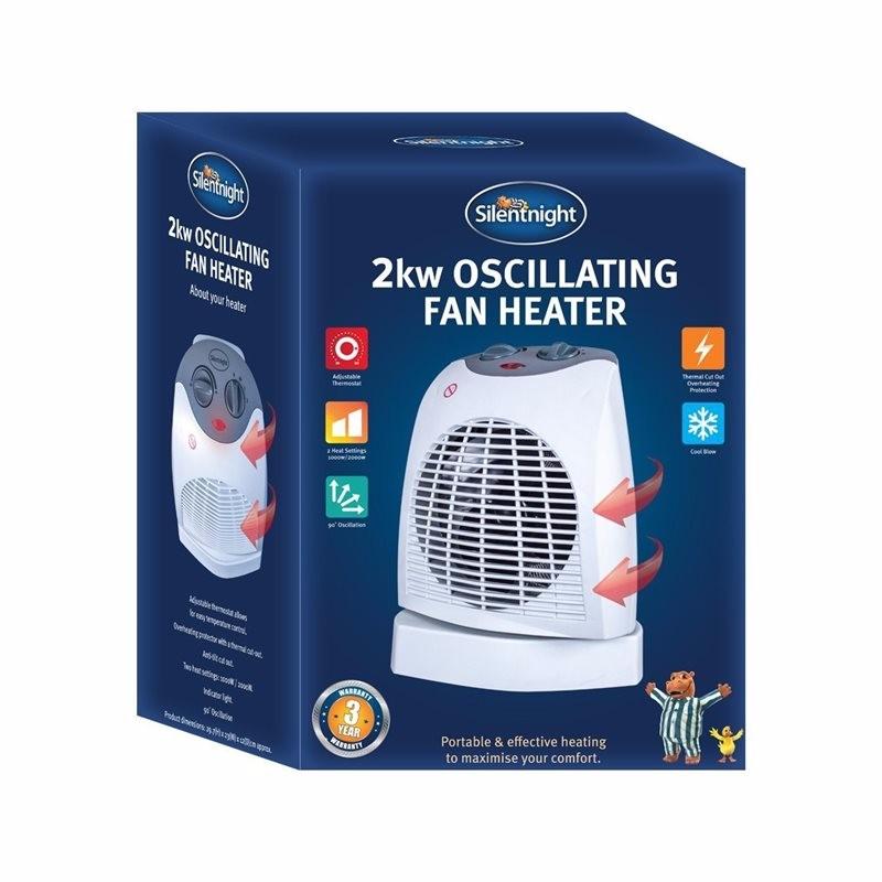 2kw Oscillating Hot And Cool Electric Fan Heater