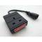 Economy IEC C14 Male to 13A 1 Gang UK Mains Socket Adapter - 5m