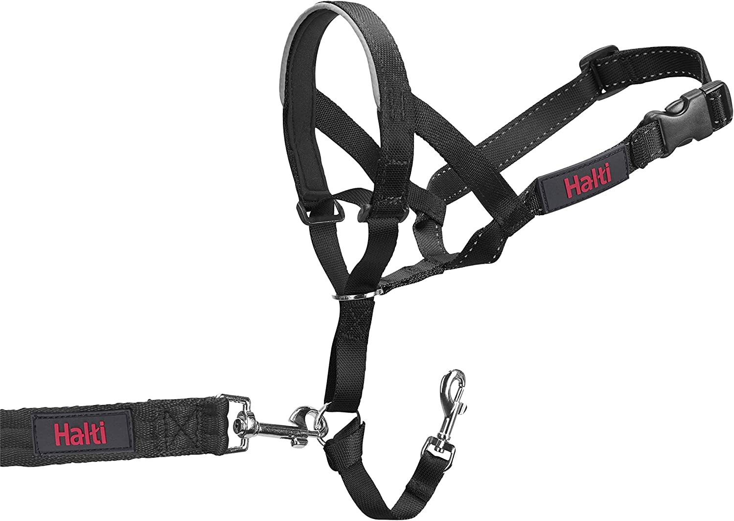 Dog Headcollar, Black, Size 4