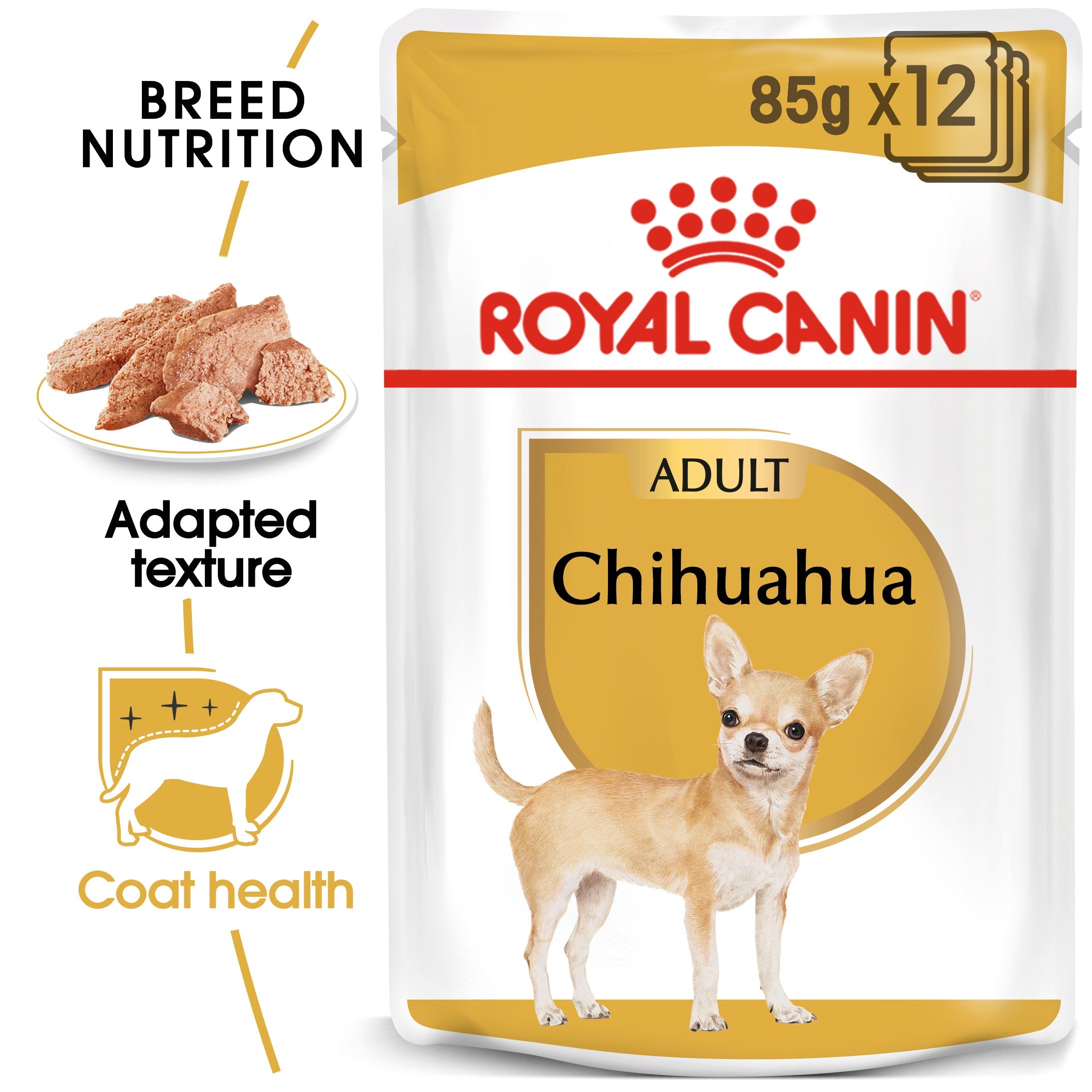 Chihuahua Adult Wet Dog Food In Loaf, 85g x 12 Pack