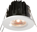 FireKnight 7W IP65 LED 4000K Downlight With White Bezel - Warm White