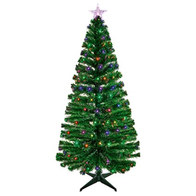 2.1M Green Fibre Optic Christmas Tree