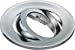 Evolve Fire Rated Twist & Lock Downlight Tilt Trim Bezel - Chrome