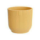 Vibes Fold 7cm Mini Round Plastic Indoor Plant Pot - Butter Yellow