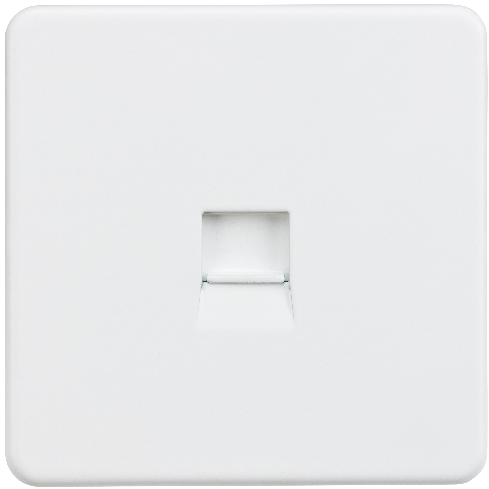 Screwless Telephone Extension Socket - Matt White