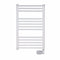 300W White Heated Towel Rail With Digital Thermostat & Boost Control