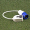 16A 230V White Male to 1 Gang Socket Hook Up Extension Cable Lead - 1m