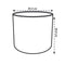 White B.for Soft Round Flowerpot - 22cm