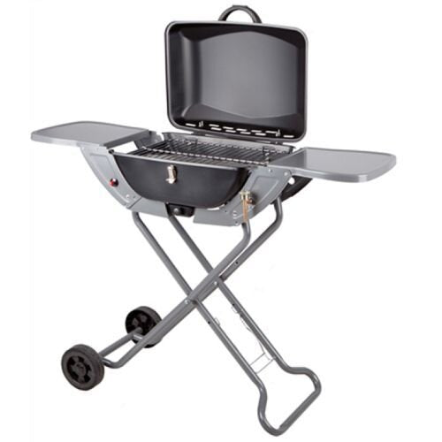 Portable Propane/Butane Folding Gas Barbecue With Wheels & Handle