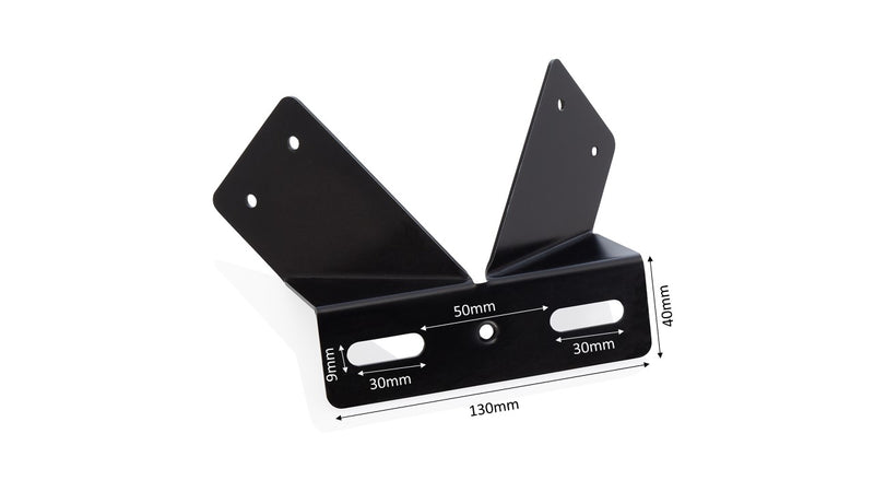 Corner bracket to carry 1 x small/medium LED floodlight up to 4kg