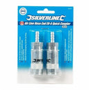8mm Hose End Air Line Quick Coupler - 2 PACK