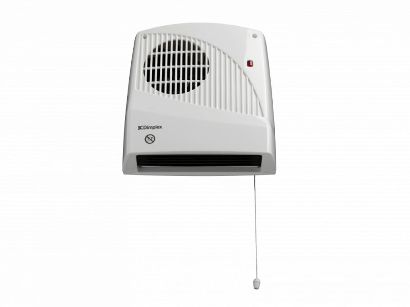 FX20V 2kW Electric Wall Mounted Downflow Fan Heater With Pull Cord & Thermostat