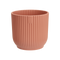 Vibes Fold 7cm Mini Round Plastic Indoor Plant Pot - Delicate Pink