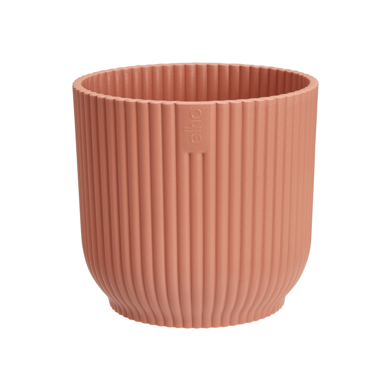 Vibes Fold 7cm Mini Round Plastic Indoor Plant Pot - Delicate Pink