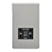 Screwless Brushed Chrome Shaver Socket Dual Voltage 115/230V - Black Insert