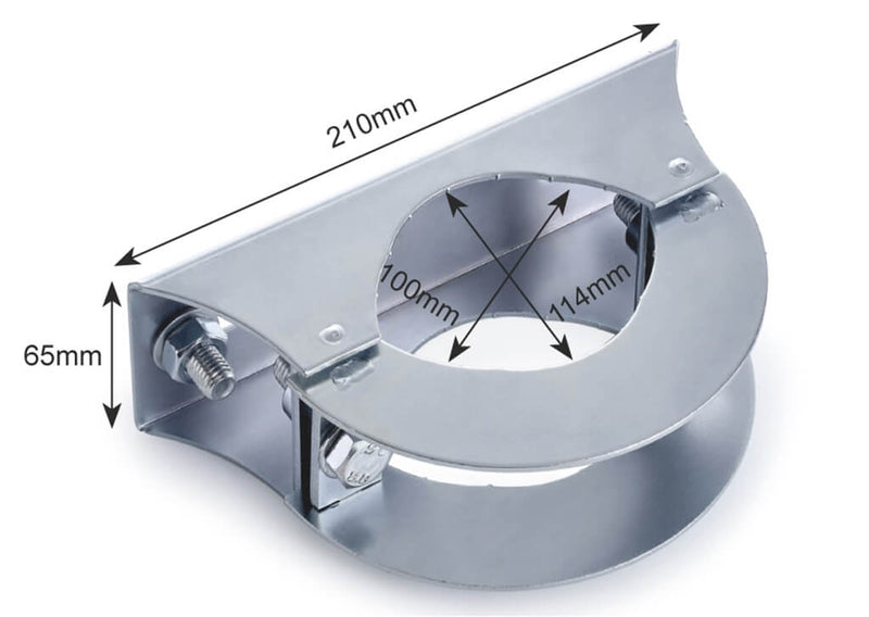 Floodlight or Temporary Sign Mounting Bracket for 114mm Pole