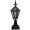 Black Traditional Driveway Pillar Lamp