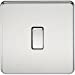20A 1G DP 230V Screwless Polished Chrome Electric Wall Plate Switch