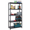 5 Shelf Self Assembly Plastic Shelving Unit