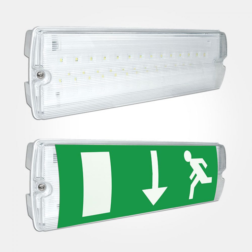LED Bulkhead Emergency Light Fitting Non-Maintained