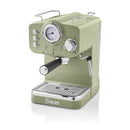 Retro Pump Espresso Coffee Machine, Green