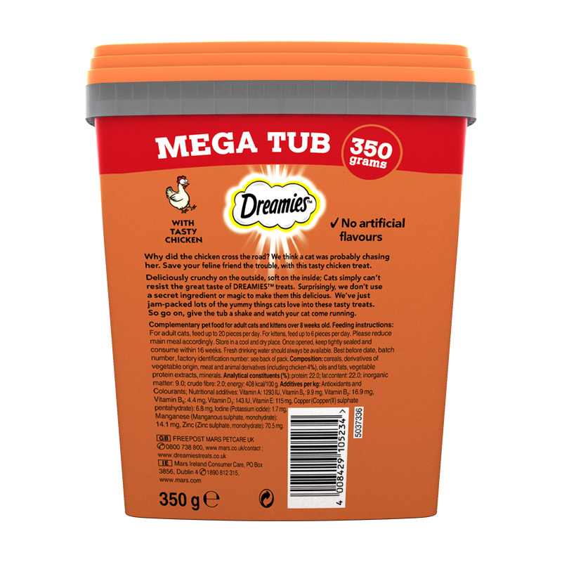 Cat Treats with Chicken 350g MegaTub