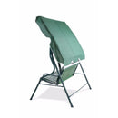 3 Seater Green & White Swinging Outdoor Garden Hammock Bench