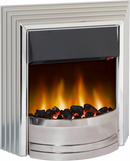 Castillo Optiflame Electric Fire - Satin Silver (2019 Model)