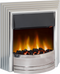 Castillo Optiflame Electric Fire - Satin Silver (2019 Model)