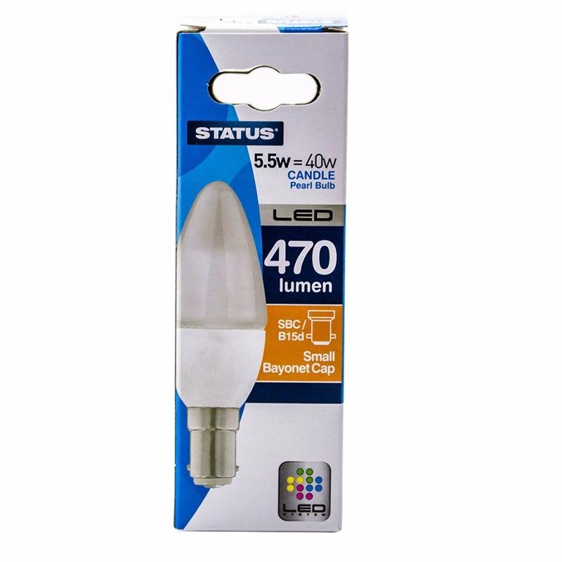 5.5W LED Candle Bulb - Bayonet Cap
