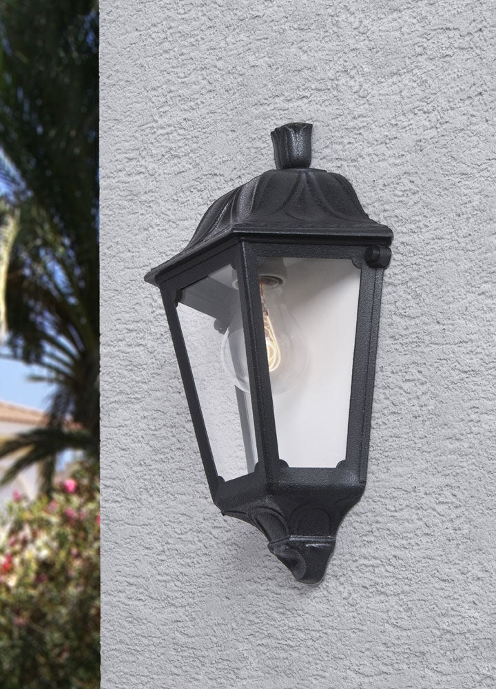 IESSE Half Lantern Style Outside Wall Light IP44 E27 60W