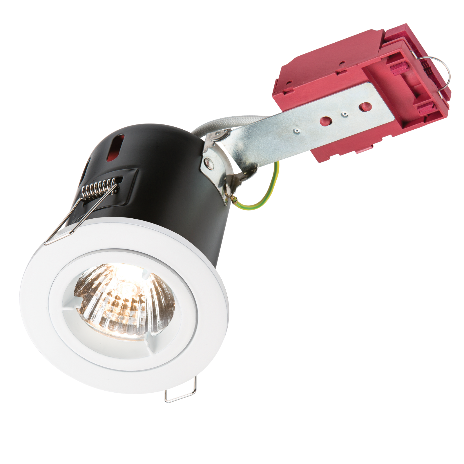 GU10 50W 230V LED Compatible IC Fire Rated Fixed Downlight - White