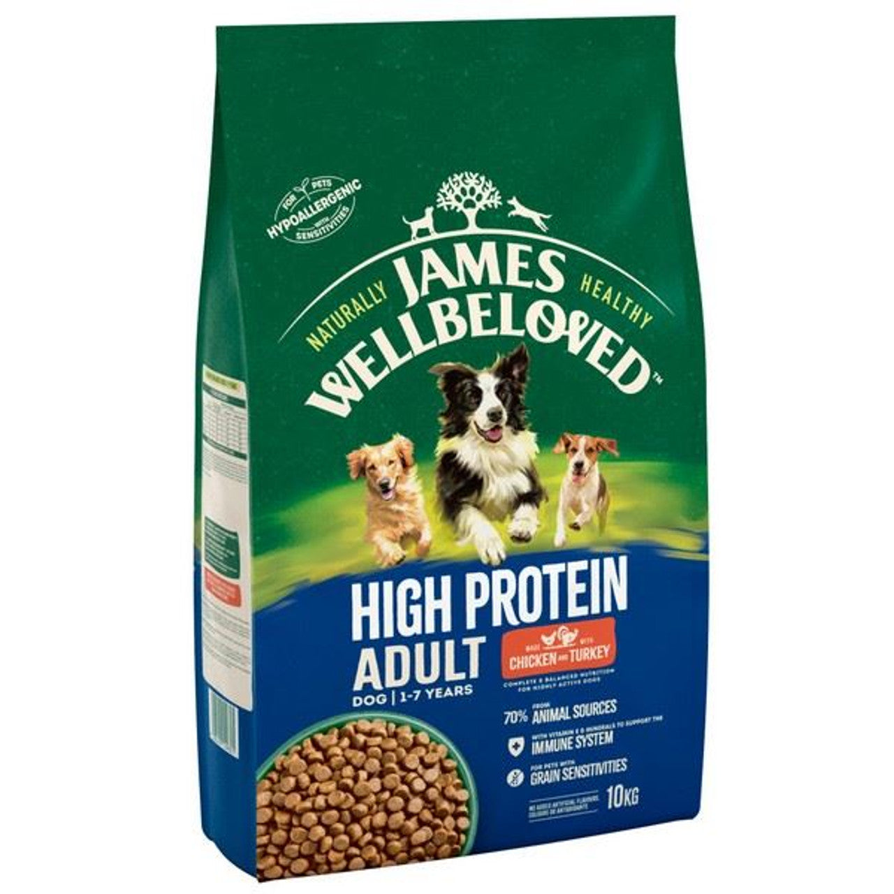James Wellbeloved Dog Adult High Protein Chicken & Turkey 10kg
