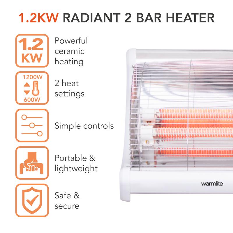 Radiant 2 Bar Heater (2019A Model)