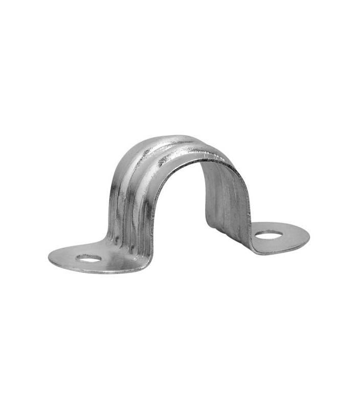 20mm Plain Galvanised Saddle - 10 Pack