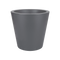 Pure 35cm Straight Round Plastic Indoor & Outdoor Plant Pot - Anthracite