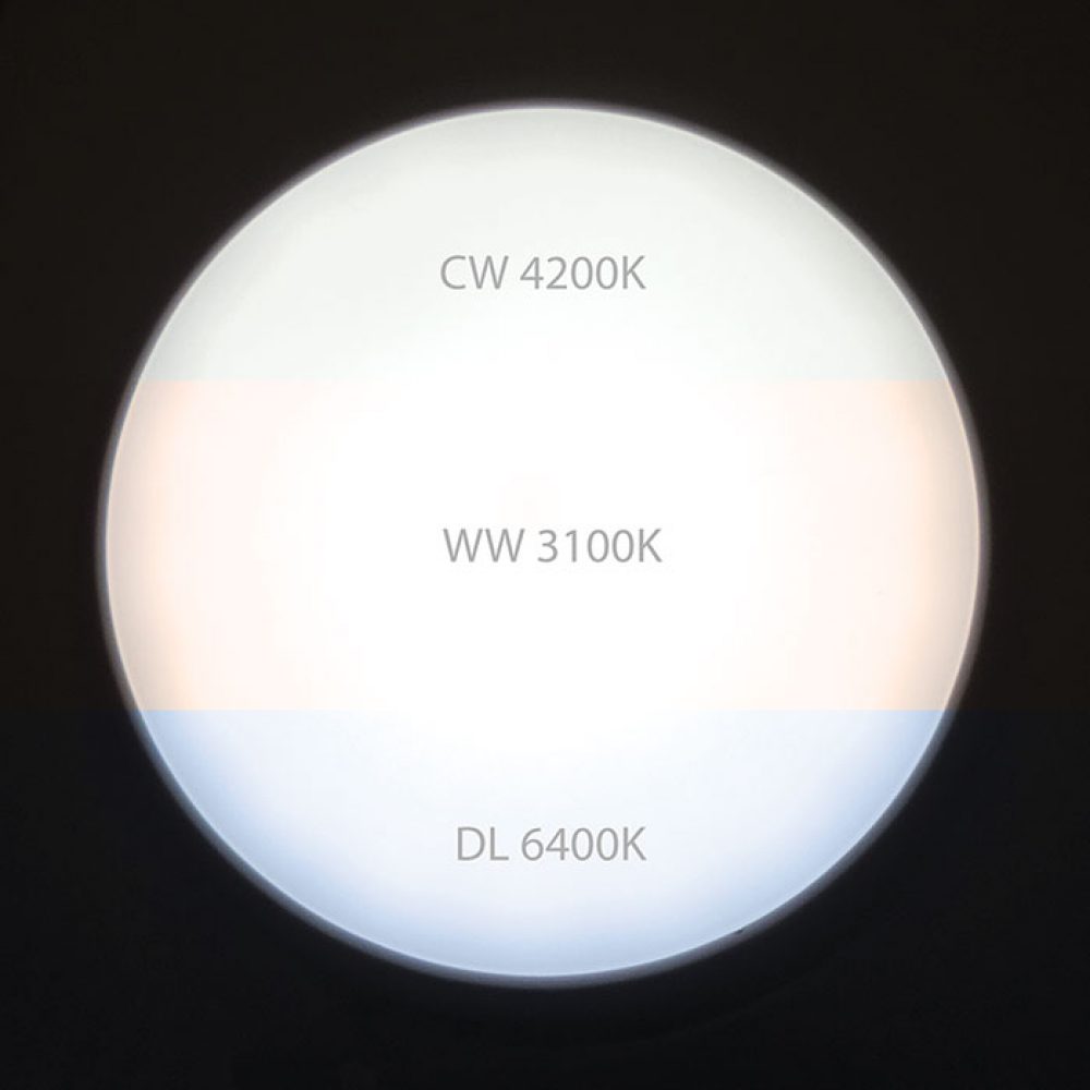 Colour Selectable LED Wall/Ceiling Light - Polished Chrome