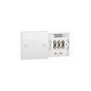 20A White Flex Outlet Single Frontplate Electric Wall Plate