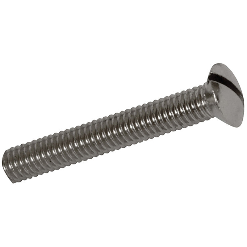 M3.5 X 50mm Nickel Plated Electrical Plug Socket Screws - 100 Pack