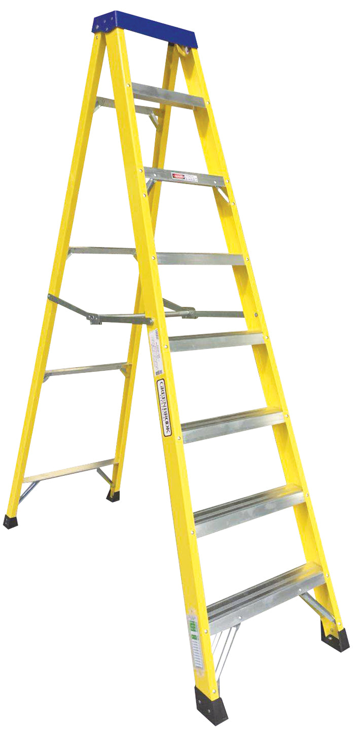 7 Step Plus Tray Fibre Glass Step Ladder