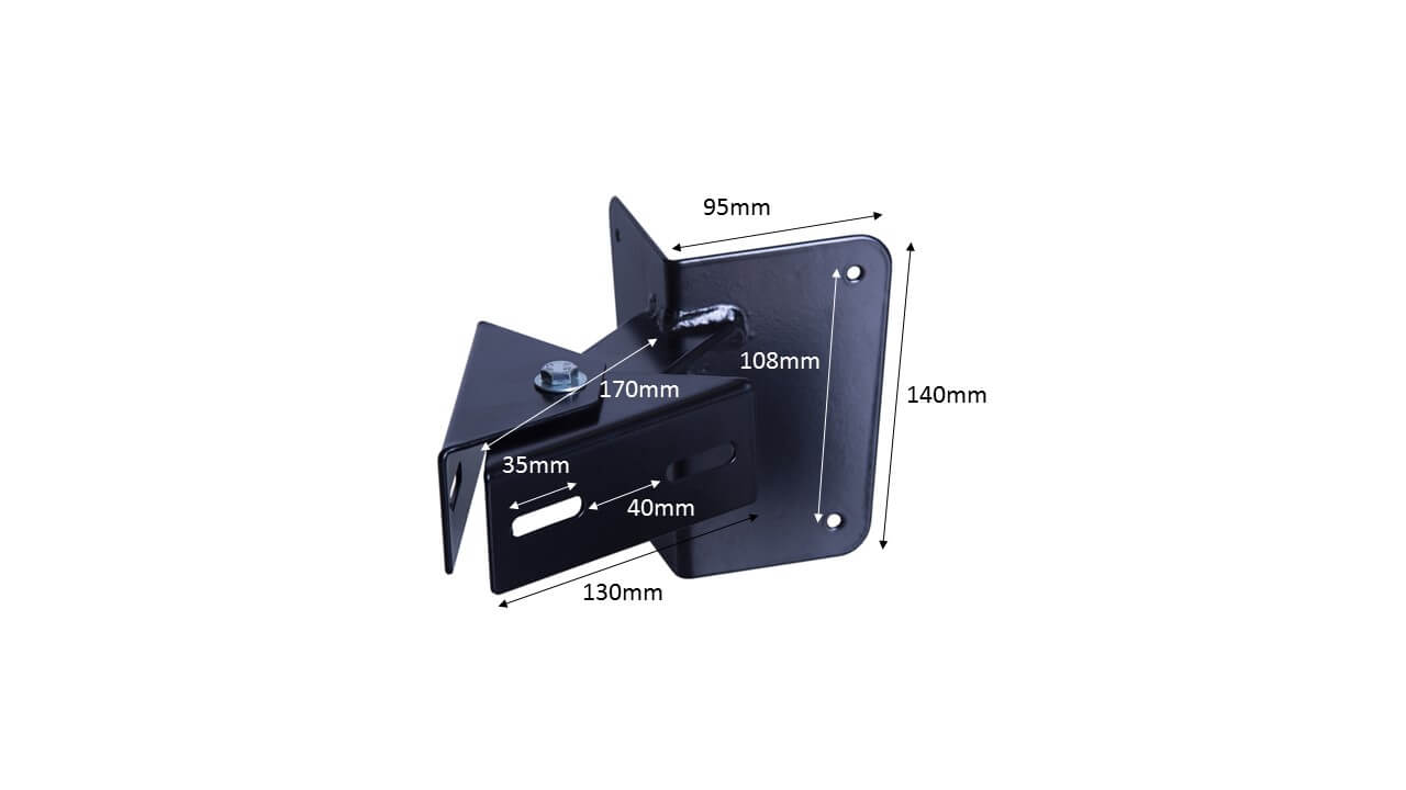 Twin Adjustable Corner Mounted Bracket (Medium)