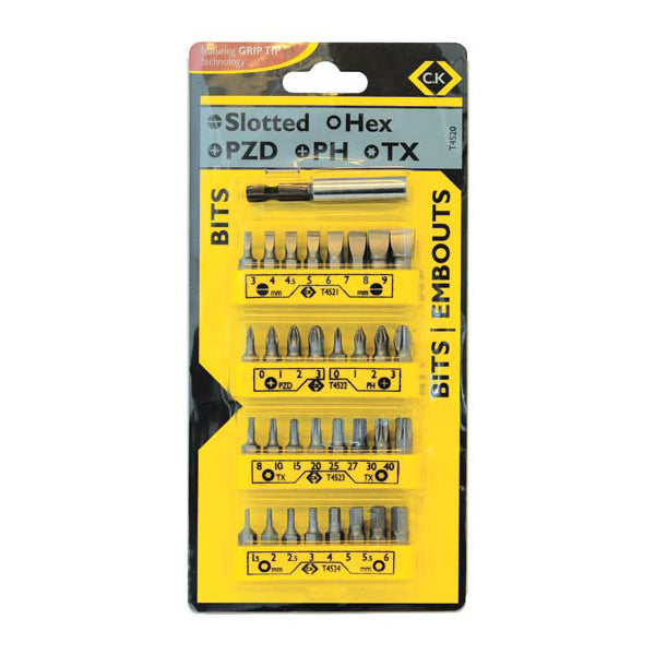33Pc Screwdriver Bit Set T4520