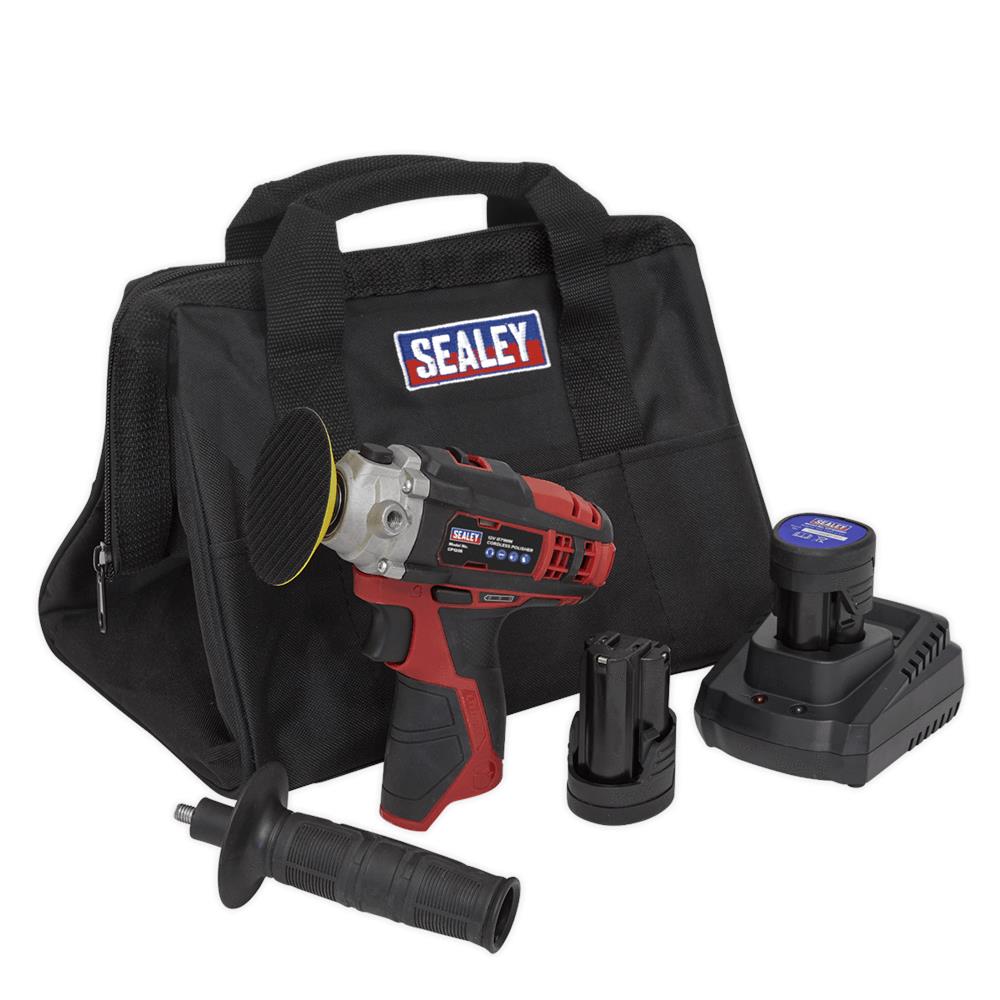 12V Cordless Polisher Kit with 2 Batteries