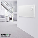 WiFi Smart Heater 2000W, White Tempered Glass