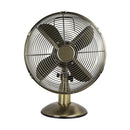 12" Antique Brass Desk Fan