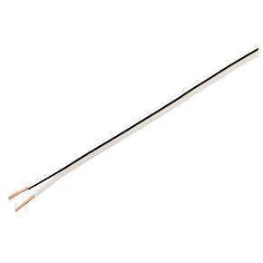 13 Strand 2 Core Figure of 8 White Speaker Cable - 25m